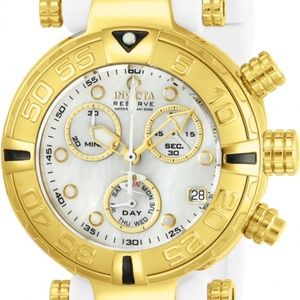 Invicta  woman watch; Band Material Silicone, Band Color White